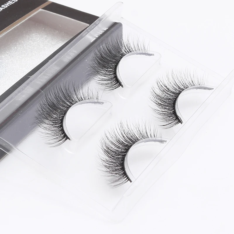 LEHUAMAO 2 Pairs 3D Mink Lashes Natural Long False Eyelashes Dramatic Volume Fake Lashes Makeup Eyelash Extension Silk Eyelashes LEHUAMAO 2 Pairs 3D Mink Lashes Natural Long False Eyelashes Dramatic Volume Fake Lashes Makeup Eyelash Extension Silk Eyelashes