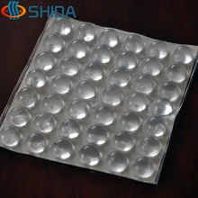 96 шт. 16 мм x 8 мм Высокая Ясно Нескользящие силиконовые пластиковый бампер гаситель амортизатор самоклеящиеся силикагель ноги колодки