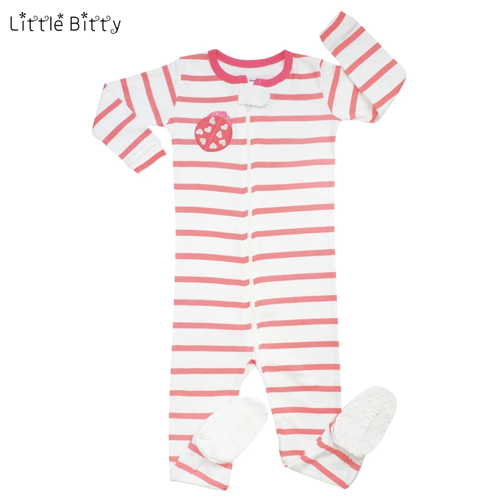 

Little Bitty kids pink pajamas cotton long sleeve baby pyjamas boys girls animal turtle fishes whale sleepwear children pijamas