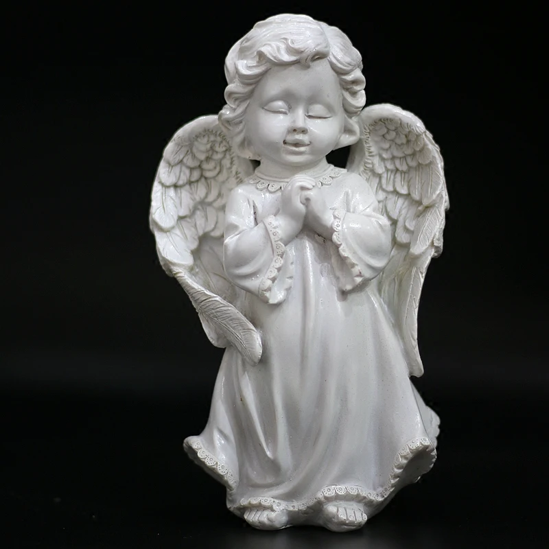 

Pray That The Angels Resin Figures of European Garden Ornaments Home Furnishing Craft Ornament Praying The Little Angel Statue