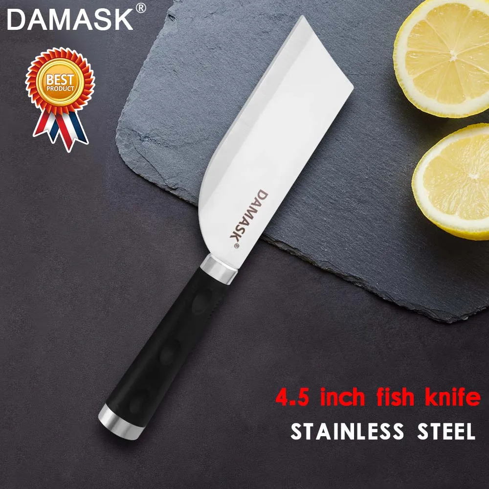 

Damask Stainless Steel Fish Boning Knife Filleting Knife For Killing Fish Professional Chef Salmon Cleaver Sharp Cooking Tools