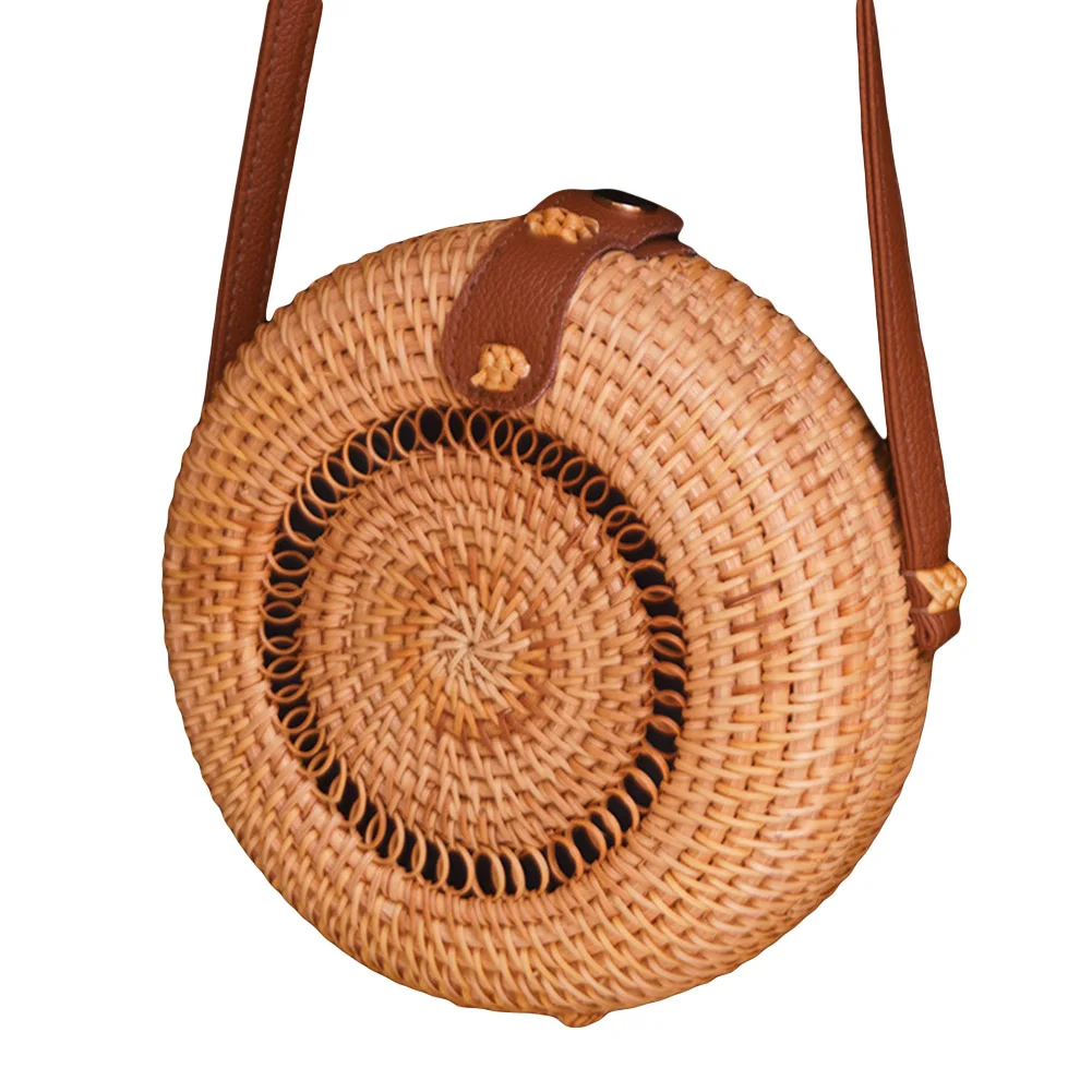 INS весьма популярен; горячая Распродажа Вьетнам ручная тканевая сумка круглый Ротанговые соломенные сумки в богемском стиле пляжная круглая сумка модные женские туфли сумка