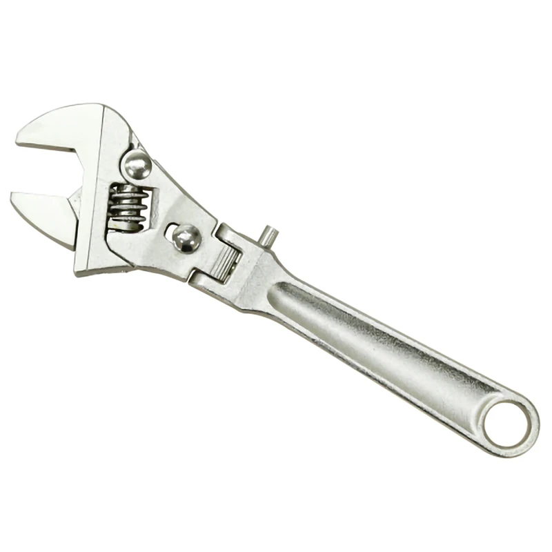

1Piece 10 Inch Adjustable Wrench Folding Handle Dual-Purpose Pipe Wrench Ratchet Spanner Key Hand Tool Multi Tool