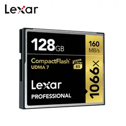 Lexar Professional 1066x карта CompactFlash 32 ГБ, 64 ГБ и 128 ГБ 256 GB UDMA 7 CF карта DSLR камеры HD видеокамера 3D карты памяти камеры