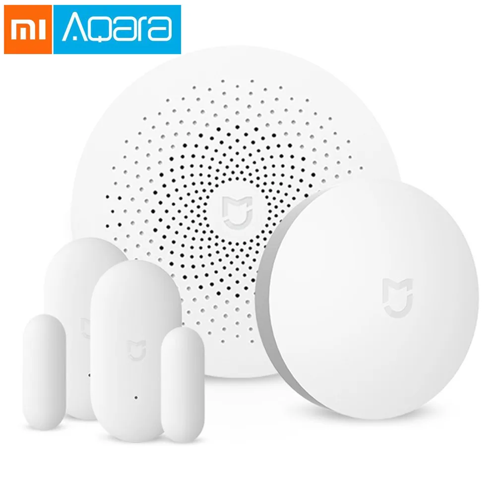 

Original Xiaomi Mijia Smart Home Aqara Security Set Gateway Remote Control Window Door Sensor Set Switch Smart Home Device