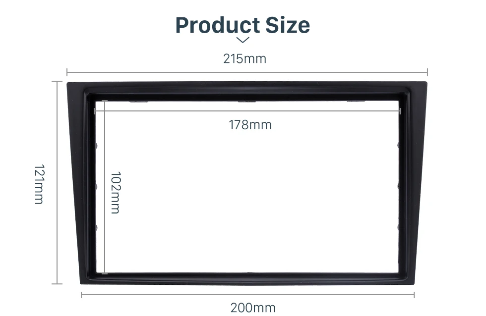 Seicane 173*98/178*100/178*102 мм черный 2 Din радио приборная CD рамка для Opel Vectra Astra Zafira OEM стиль