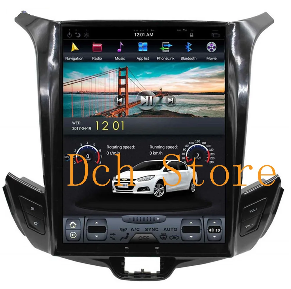 

10.4'' Vertical big Screen Tesla Style Android Car DVD GPS Player navigation for Chevrolet Cruze 2015 2016 2017 2G RAM 32G 64G