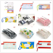 Салфетки, чехол для переноски, экологически чистый клатч и влажные салфетки для очистки, сумка-раскладушка, косметичка, удобная для переноски, с застежкой, контейнер для салфеток