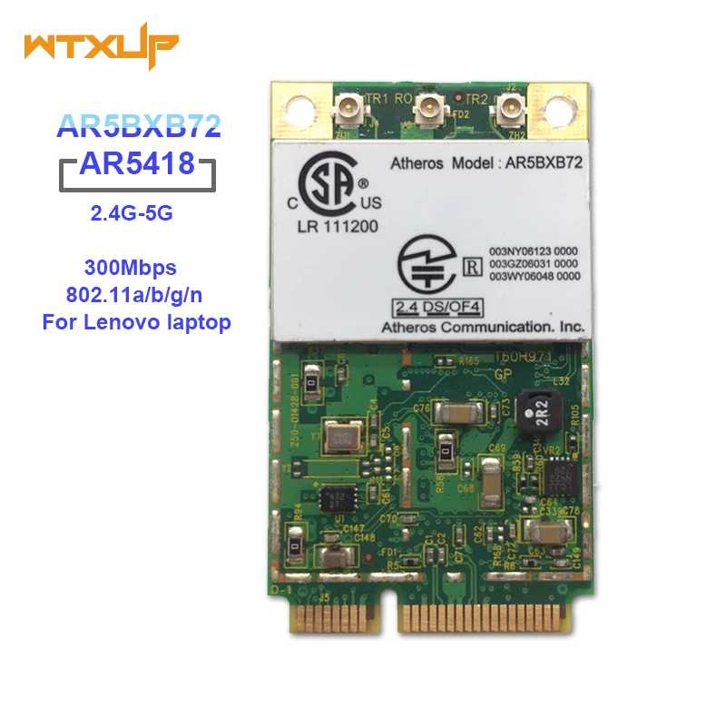 Беспроводной адаптер Atheros AR5418 AR5008 2 4 ГГц и 5 0 300 Мбит/с Mini Wi Fi PCI e карта WLAN для ThinkPad X60