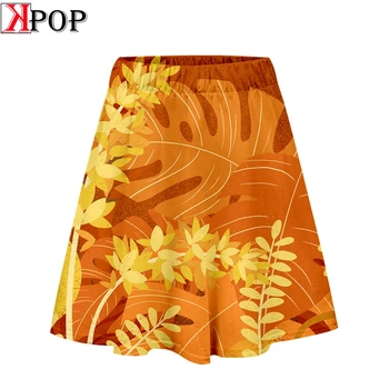

Tree leaf Print 3D Fashion high Street Basic Cool Casual hip hop Women Summer boho Short Sports Popular Clothes