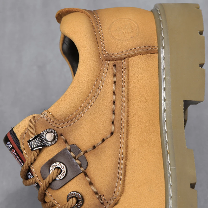 Casual 50 51 Black Wplus Plein Taille Ninyoo En Caoutchouc Automne Air Véritable 49 52 Chaussures 48 Hommes Work yellow Shoes Hiver Nouvelle Martens De Cuir Shoes Travail 47 OkX8w0PnN