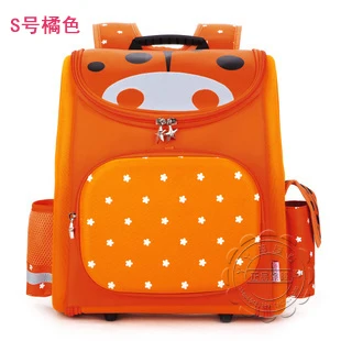 Высококачественная детская школьная сумка, ортопедический рюкзак для мальчиков и девочек со звездами, детский мультяшный рюкзак Mochila Infantil, для детского сада, начальной школы - Цвет: Orange