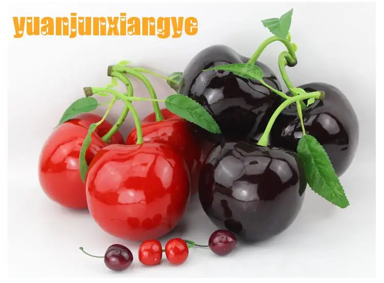 

Festive Party Supplies Artificial Decorations Foam simulation 3D Large Cherry Fruit Model Decoration