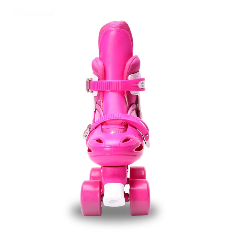 طفل زلاجات دوارة حجم قابل للتعديل رياضة صف مزدوج الزلاجات للأطفال اثنين من خط أحذية التزلج Patines الأحمر الأزرق الوردي IB94