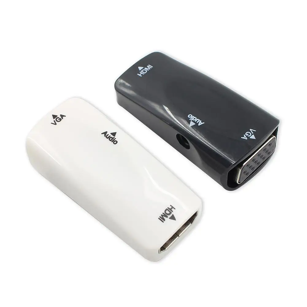 HDMI Женский к VGA Женский адаптер с 3,5 мм AUX аудио конвертер для ТВ-карты ПК
