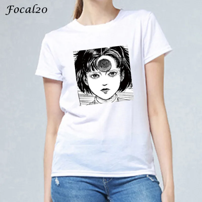 

Focal20 Harajuku Cartoon Character Print Female T Shirts Top Tees Crew Neck Short Sleeve Loose Summer Spring Women T-shirts