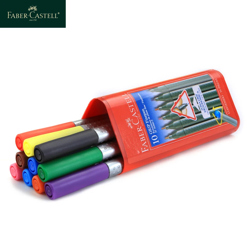 

FABER-CASTELL Color Liner Pen 0.4mm Waterproof Water-based Ink Draw Liners Sketch Marker Professional Manga Design Drawing Pens