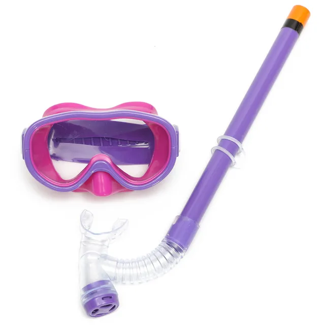 2018 New Professional Silicone Diving Goggles Set Anti-Fog Glasses Mask Swimming Diving Snorkel Breathing Tub For Children Kids