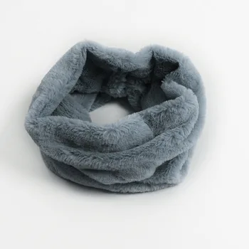 

European and American winter Wraps warm Faux fur Scarf cashmere fur collar men and women Ring scarves women 2018
