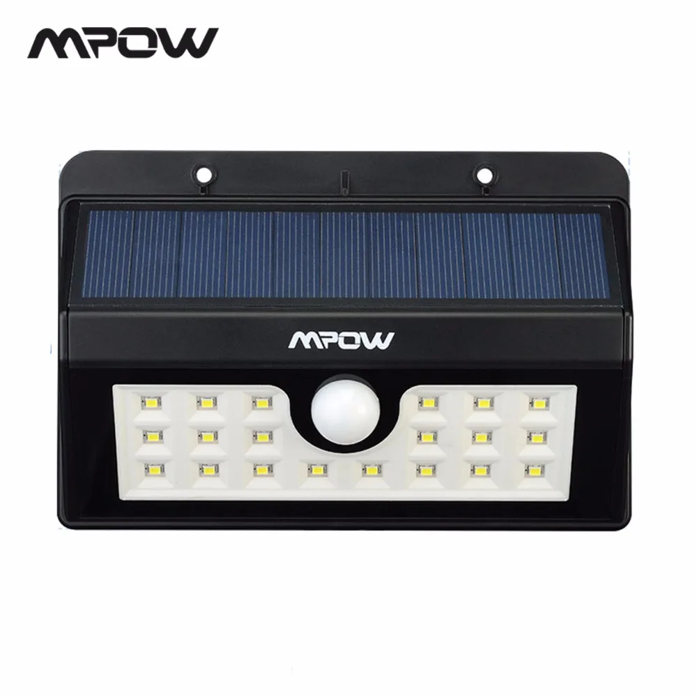 

Mpow Outdoor MSL7 20 LED Solar Lamp Night lighting 3 Adjustable Motion Sensor Waterproof Lights For Garden Wall Patio Deck Yard