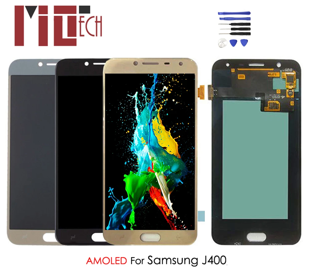 

AMOLED For Samsung Galaxy J4 J400 J400F SM-J400F LCD Display OLED Touch Screen Digitizer Assembly
