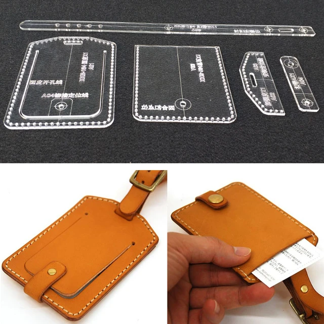 Acrylic Stencil Sewing Pattern Phone Cases Leather Templates