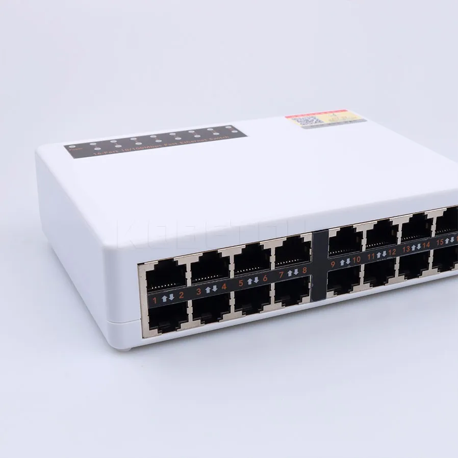 Kebidumei 10/100 Мбит/с 16 Порты Ethernet LAN RJ45 Vlan сетевой коммутатор концентратор ЕС/США Plug