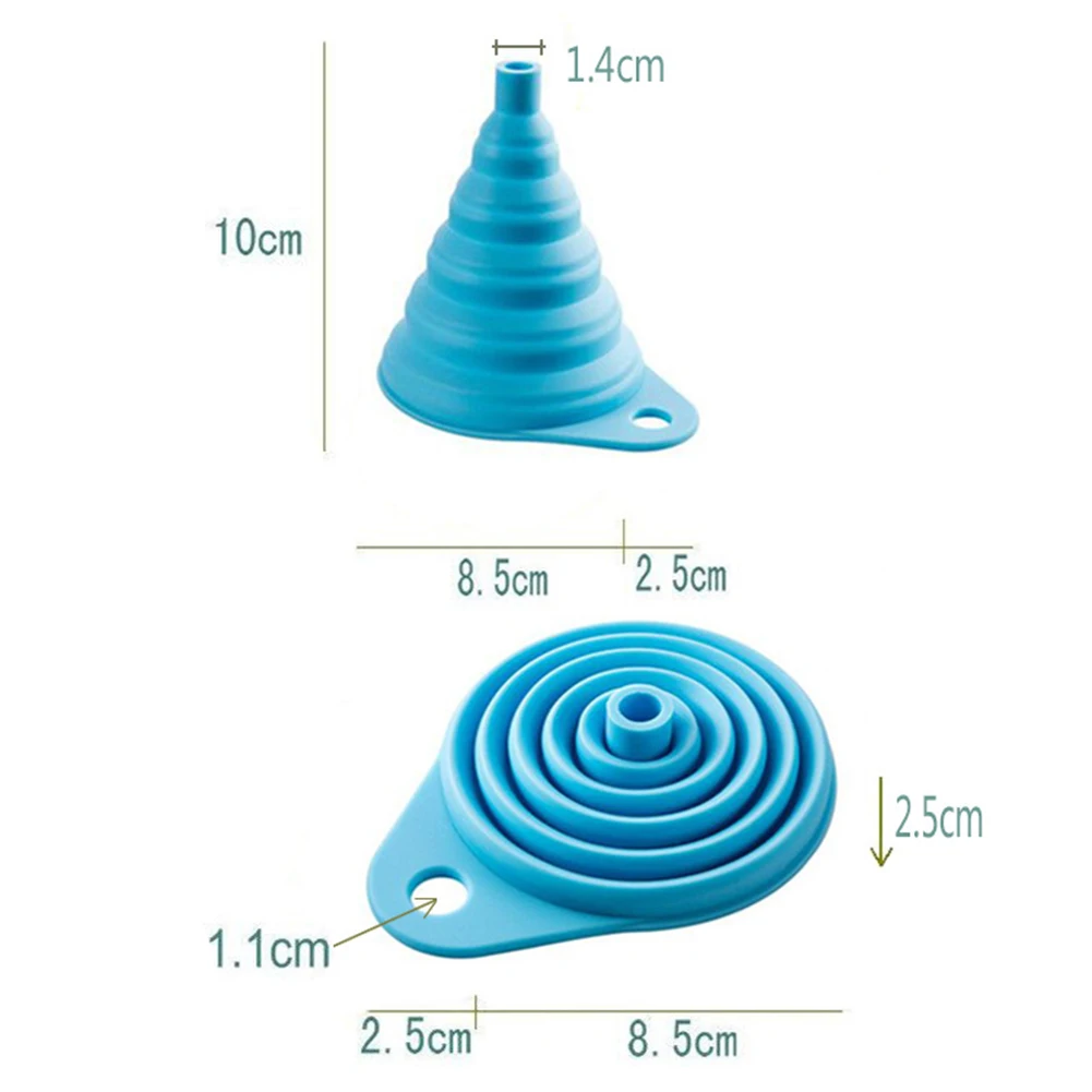 Складной, сворачивающийся силиконовая воронка масляный диффузор Хоппер Домашний набор кухонных гаджетов