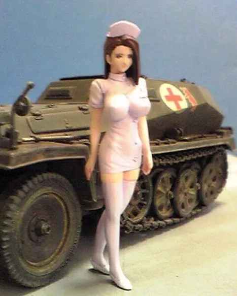Масштаб 1/35 привлекательная женщина медсестра набор моделей из смолы фигурка