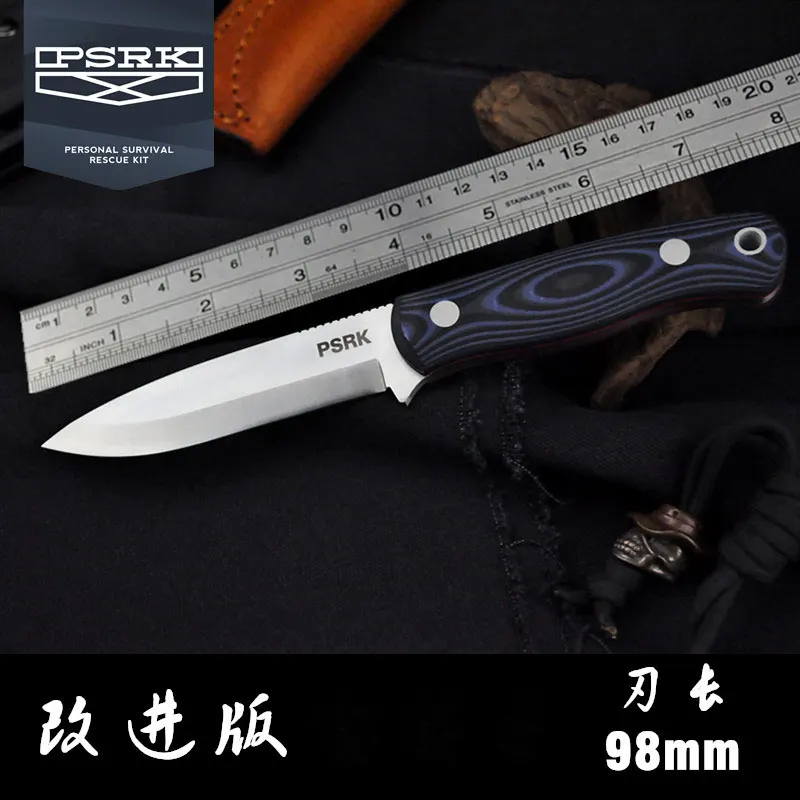 PSRK охотничий фиксированный нож высокого качества DC53 лезвие G10 или micarta Ручка для