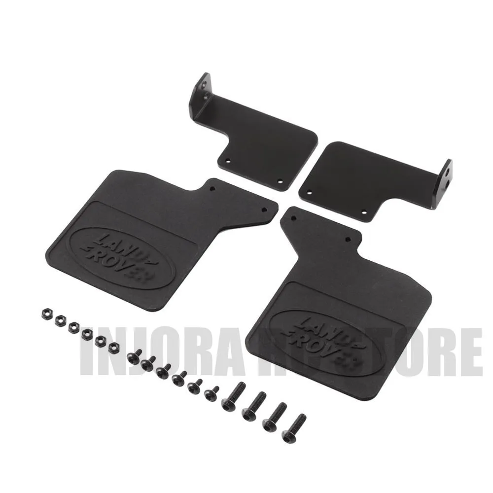 

TRX4 Front & Rear Rubber Fender Mud Flaps for 1/10 RC Crawler Car Defender Traxxas TRX-4