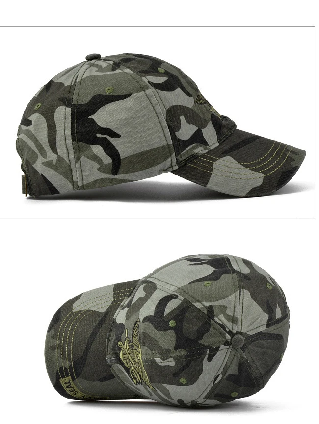 Темно-синие тактические кепки-бейсболки Commando кепки Gorras мужские спецназ солдатские шапки страйкбол Снайпер камуфляж козырек шляпы