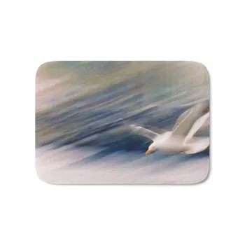 

Seagull Bath Mat 17" x 24" Printed Carpets Anti Slip Modern Kitchen Rugs Home Decor