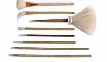 8 pz/set di ceramica spazzola di legno set di strumenti di Argilla scultura strumenti di Strumenti di Pittura di Ceramica di ceramica di colore disegno pittura brush set