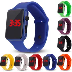Детские модные часы красочные светодиодные для мальчиков и девочек электронные студенческие спортивные часы детские часы цифровые
