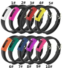 100 шт силиконовый резиновый Чехол протектор рукава для Fitbit Alta HR фитнес трекер Браслет