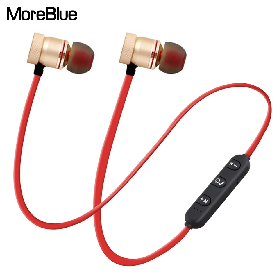 MoreBlue S07 Wireless Bluetooth Earphones Metal Stereo Bass