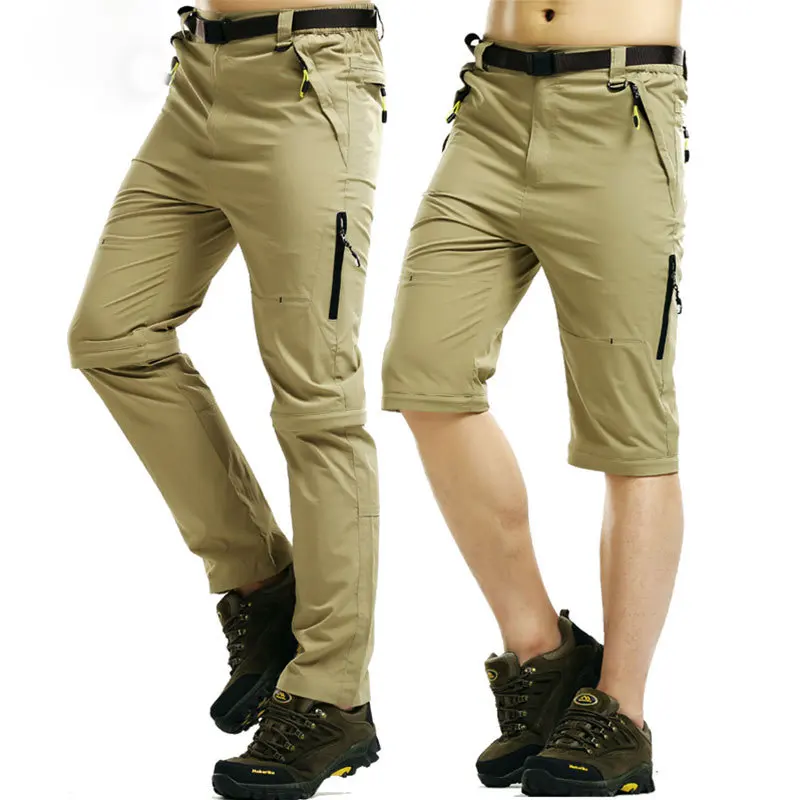 Mountainskin 5XL de verano de los hombres de secado rápido de pantalones al aire libre desmontable pantalones cortos senderismo Camping senderismo escalada pantalones MA043