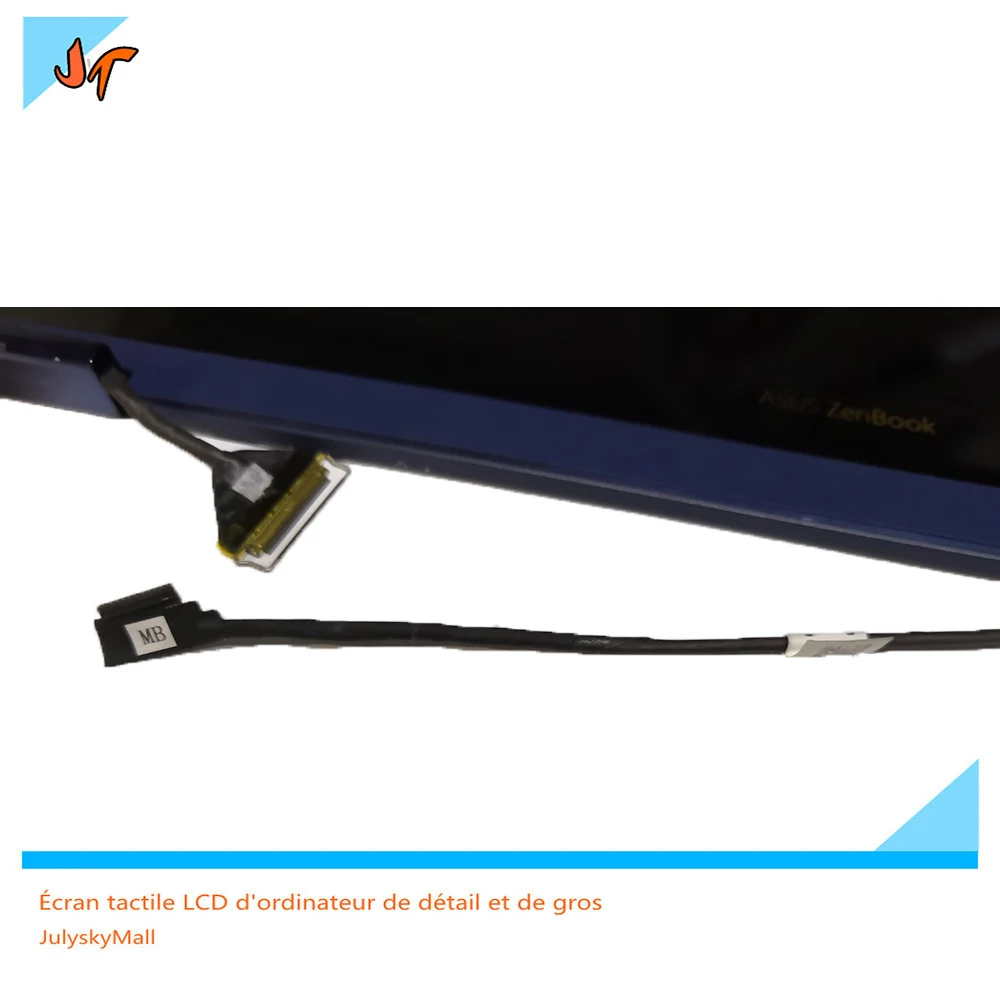 Сенсорный ЖК дисплей 13 3 дюйма для ASUS ZenBook Flip S UX370UA UX370U UX370UAF сменный синий Верхний