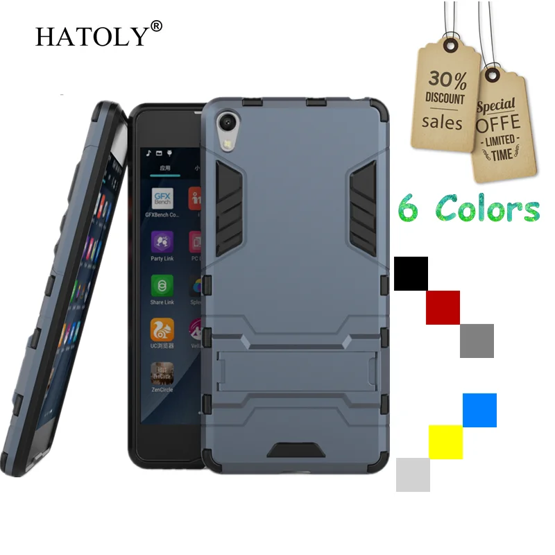 

For Sony Xperia E5 Case F3311 F3313 Slim Hard Back Cover Shockproof Robot Armor Hybrid Rubber Silicone Phone Case For Sony E5