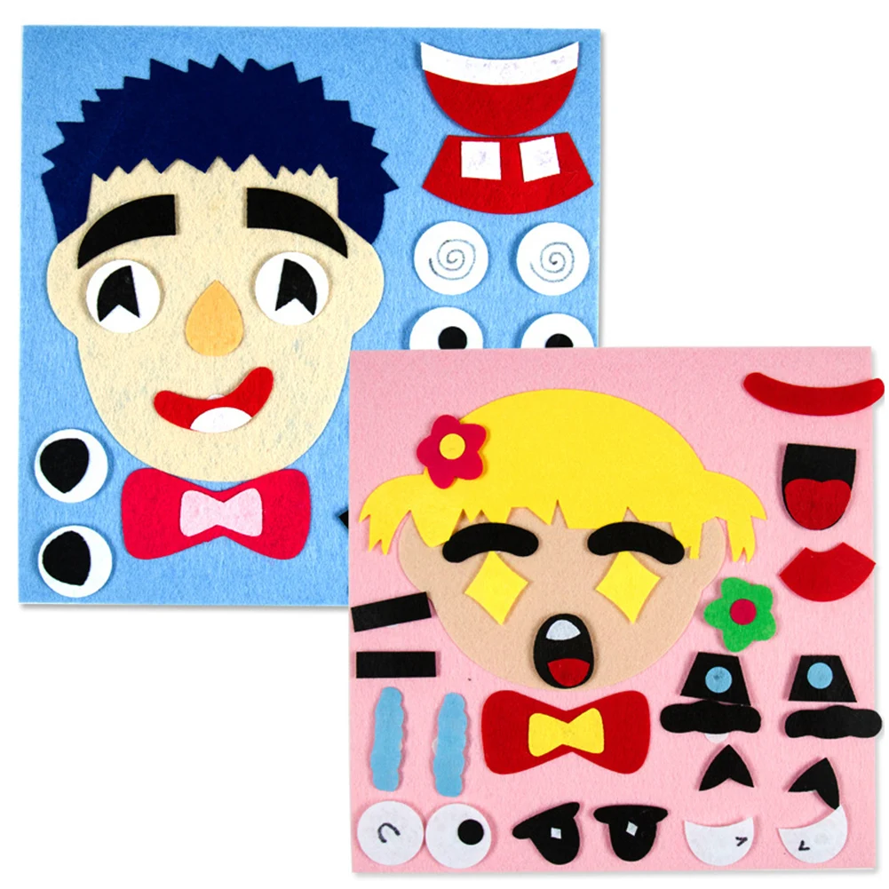 

Puzzles TOY Parents And Kids Five Sense Organs 1Set DIY Assembling Puzzles Jigsaw Children Recognition Training Educational Toys