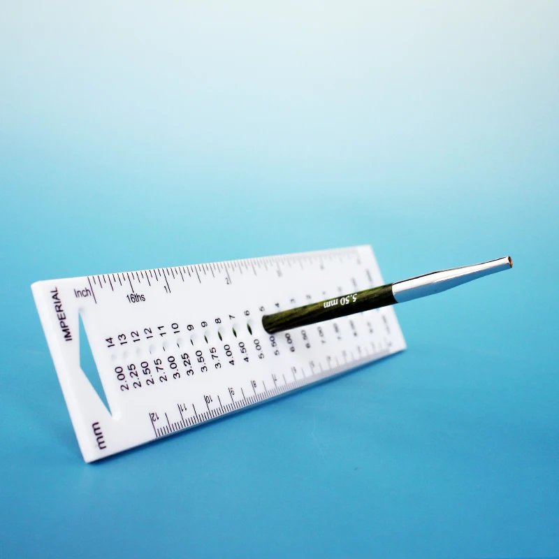 1 шт. вязальная игла маркер размера пластиковая линейка|knitting gauge|size markerknitting ruler |
