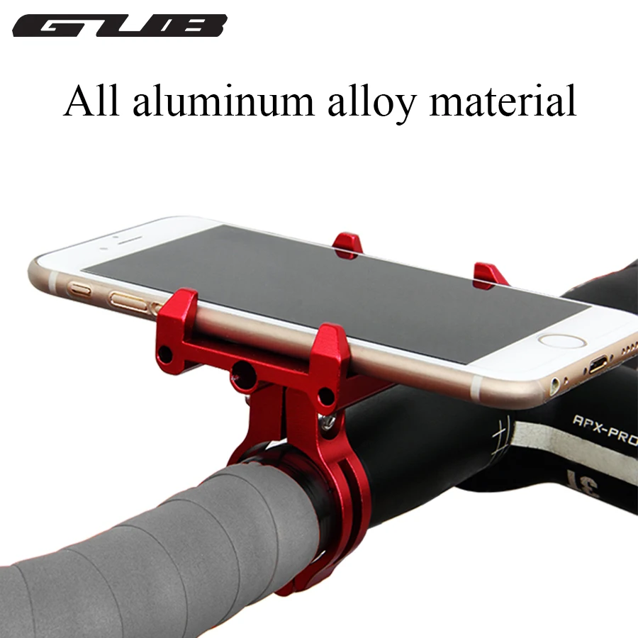 con rotazione a 360 ° lunghezza regolabile e accessori per il fissaggio Lixada Gub Supporto da bicicletta per telefono in alluminio 