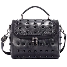 Luxe Véritable de Femmes En Cuir Messenger Sacs en peau de Mouton Sacs À Main Dame Célèbre Marques Designer Femme Sac À Main Épaule Sac Sac LY143