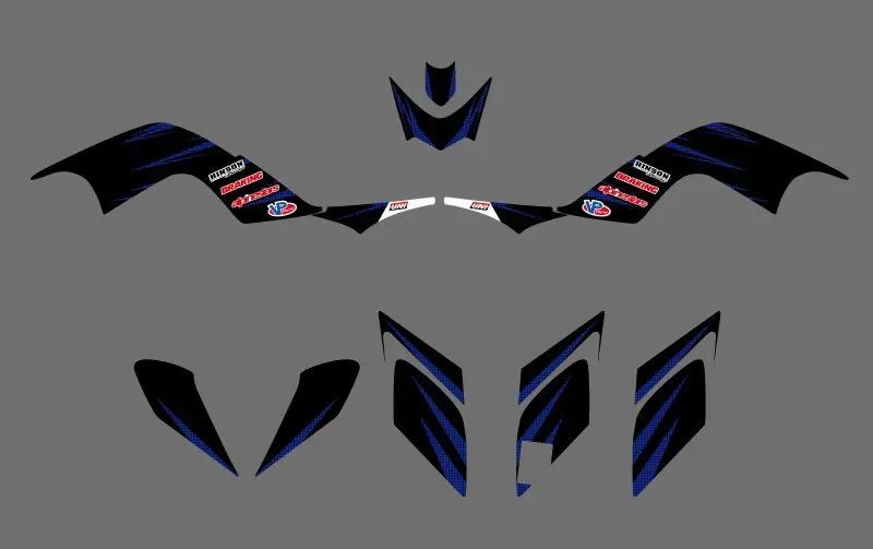 

0328 New STYLE TEAM DECALS STICKERS Graphics Kits for Yamaha RAPTOR 700 ATV 2006 2007 2008 2009 2010 2011 2012 Raptor700