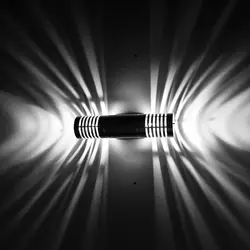 Светодио дный светодиодный настенный светильник 6 Вт (2 * Вт 3 Вт) 2 Вт Настенный бра светильник для дома Спальня Коридор лампа AC85-265V Крытый