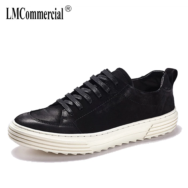 

new spring summer Genuine leather men's shoes all-match cowhide men casual shoes breathable sneaker fashion Leisure shoes male