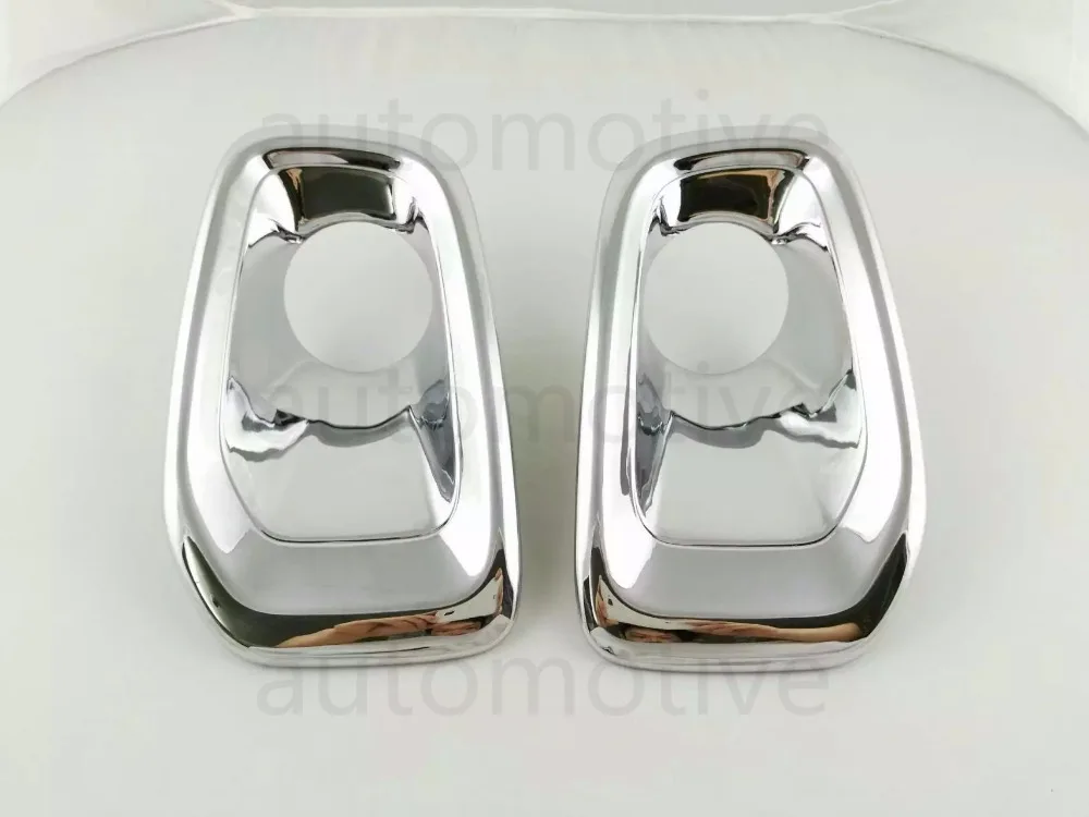 

2PCS Chrome Front Fog Light Lamp Cover Trim Decoration For Jeep Renegade 2017