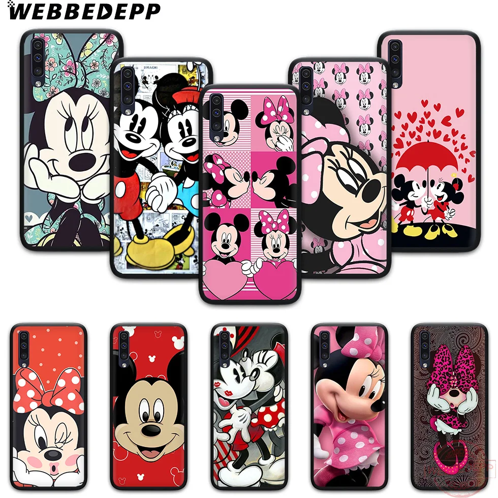 

WEBBEDEPP Mickey Mouse mickey Minnie Women Queen Soft Case for Samsung A3 5 6 7 8 9 J6 A10 A20 A30 A40 A50 A60 A70 M10 M20 30 40
