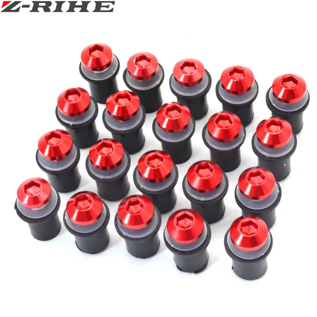 20x 5mm Universal Windscreen Bolts Screws Windshield Screw Kit Cafe